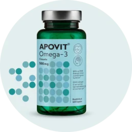Apovit Omega-3, 500 mg 120 kaps­ler