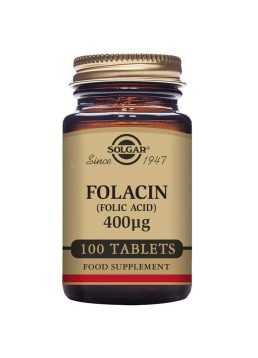 SOLGAR FOLIC ACID 400 µg (folsyre) 100 tabletter