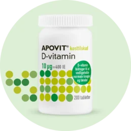 Apovit D-vitamin 10 µg 200 tabletter