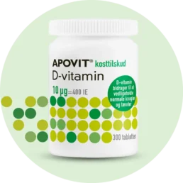 Apovit D-vitamin 10 µg 300 tabletter