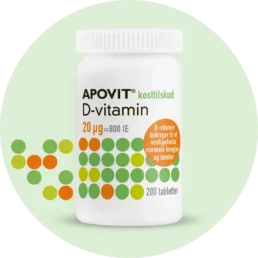 Apovit D-vitamin 20 µg 200 tabletter