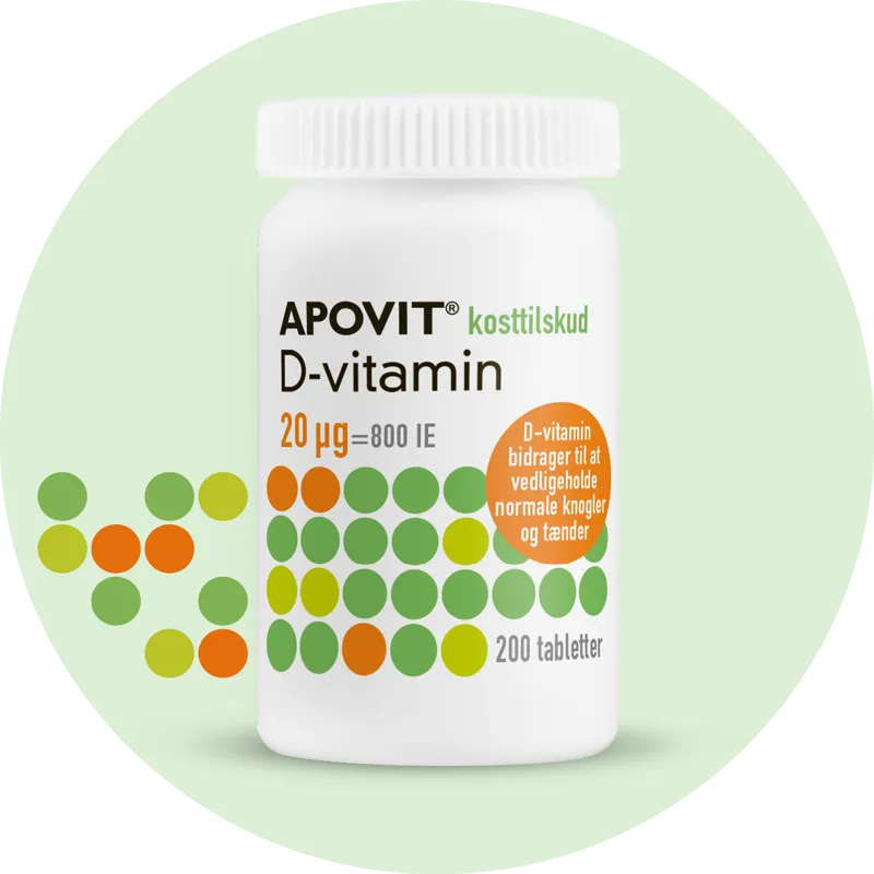 Apovit D-vita­min 20 µg 200 tab­let­ter
