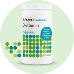 Apovit D-vitamin 25 ug - 300 stk
