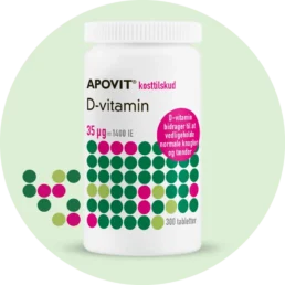 Apovit D-vitamin 35 ug - 300 stk