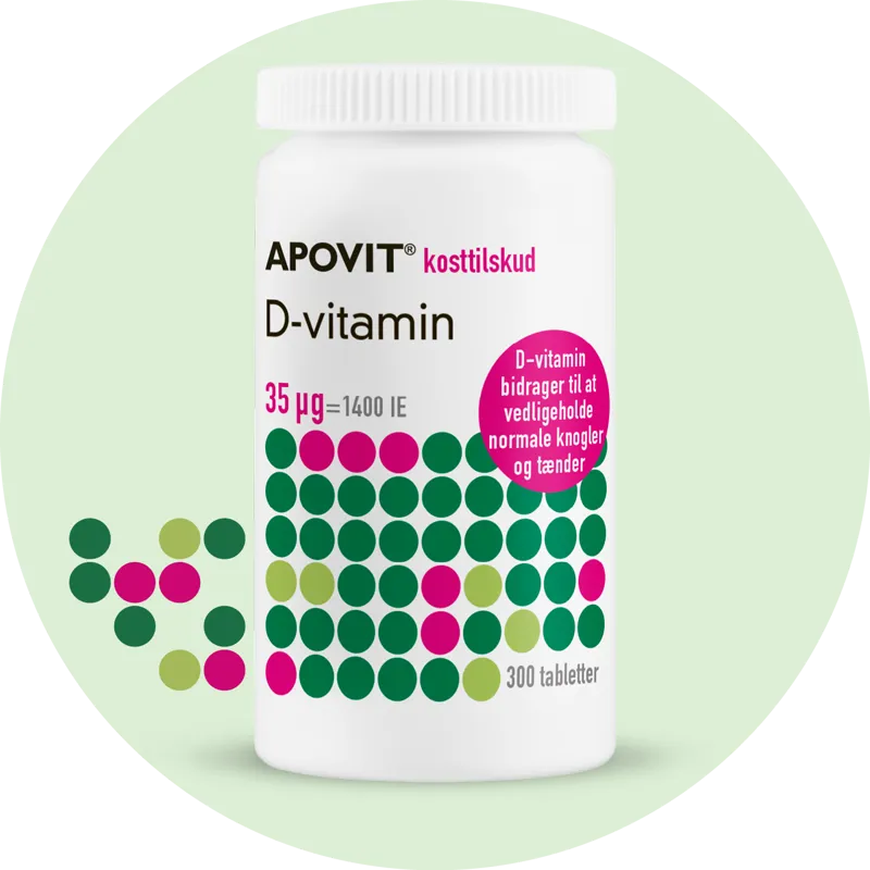 Apovit D-vitamin 35 ug - 300 stk