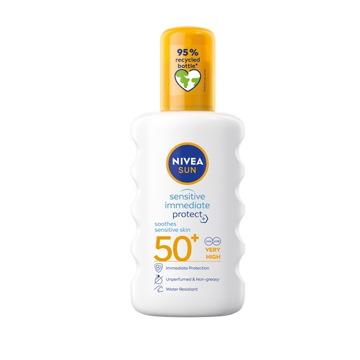 NIVEA Sensitive Spray SPF50+ Uglecare NIVEA Sensitive Spray SPF50+