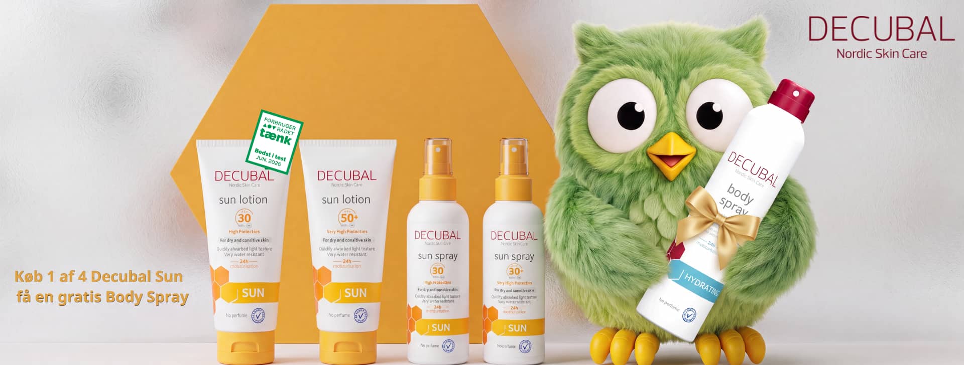 Decubal Sun tilbud - få en gratis Body Spray