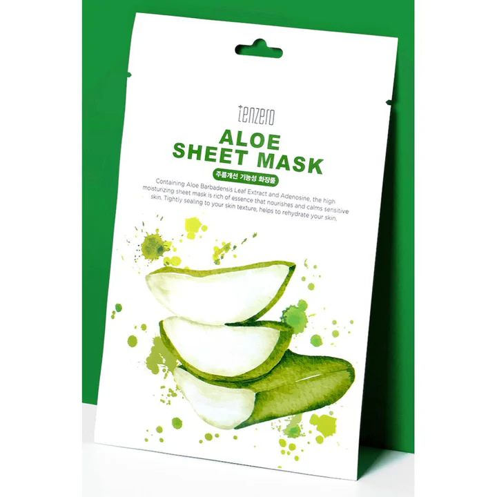TENZERO Aloe Sheet Mask Uglecare TENZERO Aloe Sheet Mask - Billede 2