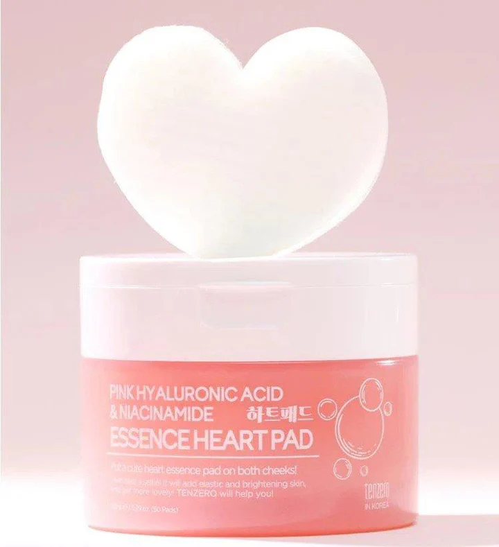 TENZERO Pink Hyaluronic Acid Niacinamide Serum Heart Pad Uglecare TENZERO Pink Hyaluronic Acid Niacinamide Serum Heart Pad - Billede 2