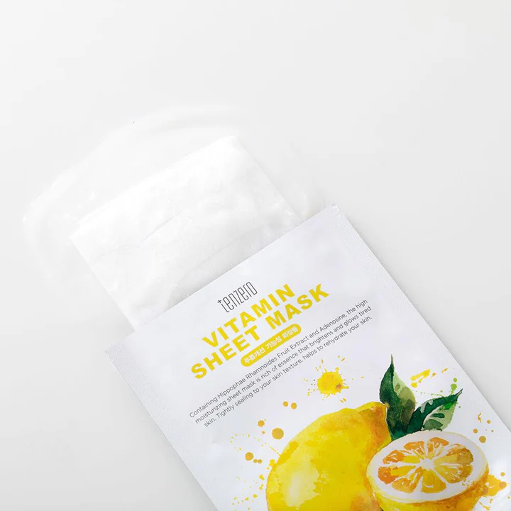 TENZERO Vitamin Sheet Mask Uglecare TENZERO Vitamin Sheet Mask - Billede 2