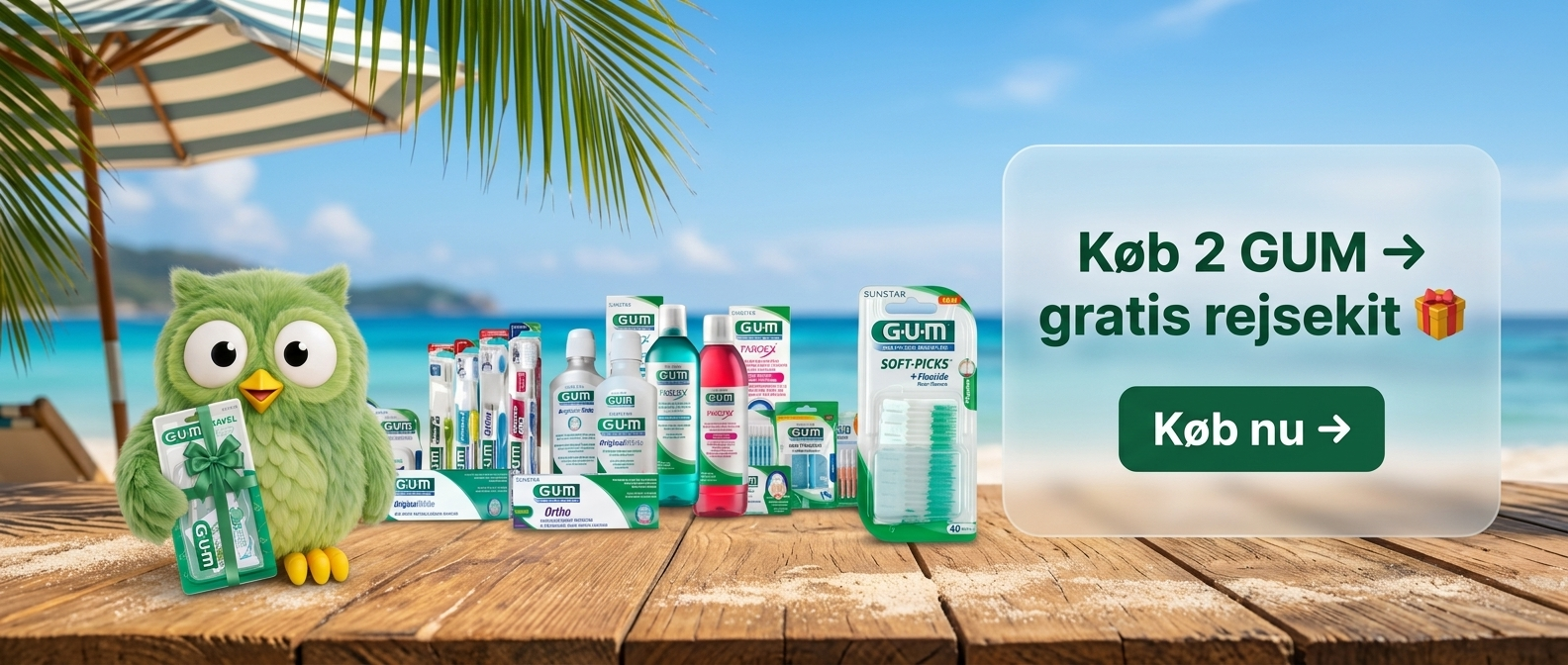 Køb 2 GUM-produkter og få en rejsekit i gave – udsolgt