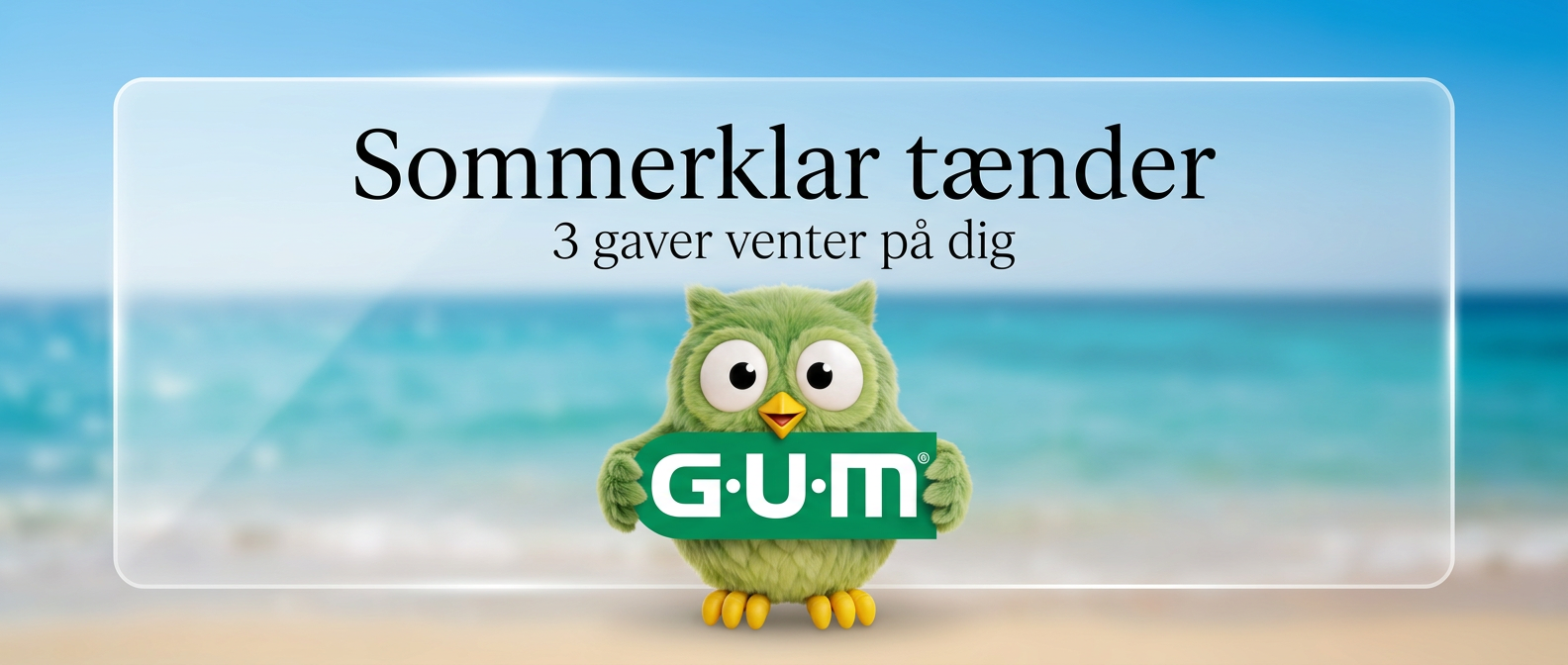 GUM – Sommerklar tænder – 3 gaver venter på dig