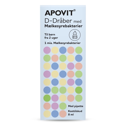 APOVIT D-Dråber med Mælkesyreb Uglecare APOVIT D-Dråber med Mælkesyreb